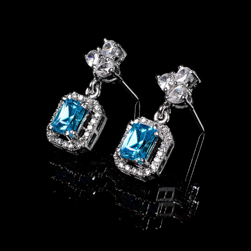 Blue Ear Ring